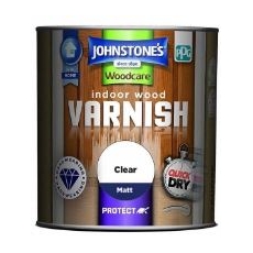 Johnstone's Indoor Wood Varnish Clear Matt 250ml