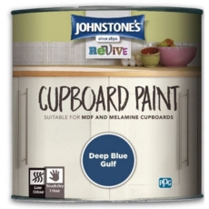JOHNSTONE'S REVIVE CUPBOARD PAINT DEEP BLUE GULF  750m