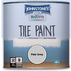 JOHNSTONE'S REVIVE TILE PAINT PALE GREY 750MLS