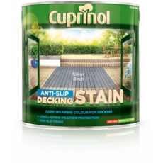 CUPRINOL ANTI-SLIP DECKING STAIN SILVER BIRCH 5L