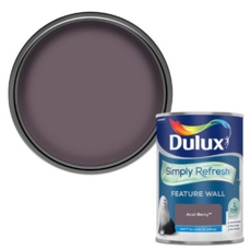 DULUX REFRESH ONE COAT FEATURE WALL ACAI BERRY 1.25L
