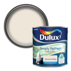 DULUX SIMPLY REFRESH ONE COAT MATT ALMOND WHITE 2.5L