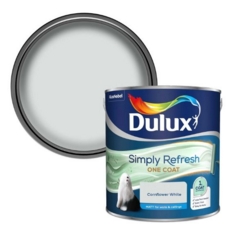 DULUX SIMPLY REFRESH ONE COAT CORNFLOWER WHITE 2.5L