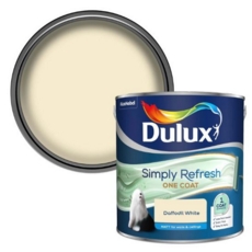 DULUX SIMPLY REFRESH ONE COAT MATT DAFFODIL WHITE 2.5L