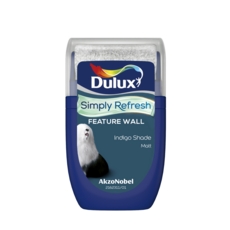 DULUX REFRESH ONE COAT FEATURE WALL INDIGO SHADE 30ML