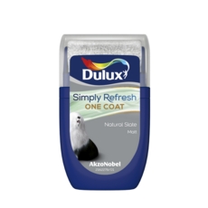 DULUX REFRESH ONE COAT TESTER NATURAL SLATE 30ML