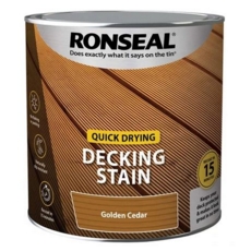 RONSEAL DECKING QUICK STAIN GOLDEN CEDAR 2.5L