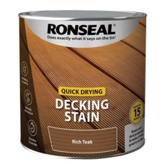 RONSEAL DECKING QUICK STAIN RICH TEAK 2.5L