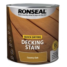 RONSEAL DECKING QUICK STAIN COUNTRY OAK 2.5L