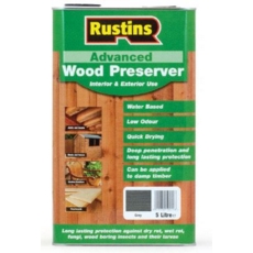 RUSTINS ADVANCED WOOD PRESERVER GREY 5LITRE