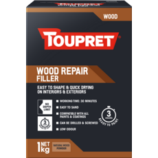 TOUPRET WOOD REPAIR FILLER POWDER NATURAL 1KG