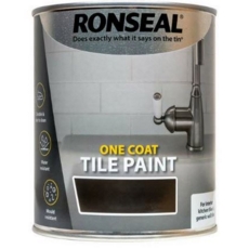RONSEAL ONE COAT TILE PAINT WHITE GLOSS W/B 750MLS