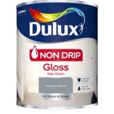 DULUX RETAIL NON DRIP GLOSS NATURAL SLATE 750MLS