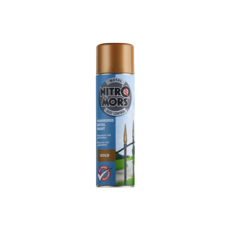 NITROMORS ANTI-RUST HAMMERED METAL PAINT AEROSOL GOLD 500ml