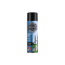 NITROMORS ANTI-RUST HAMMERED METAL PAINT AEROSOL BLACK 500m