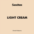 SANDTEX RETAIL SMOOTH MASONRY LIGHT CREAM 5LTS