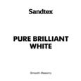 SANDTEX RETAIL SMOOTH MASONRY BRILLIANT WHITE 5LTS