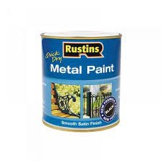 RUSTINS QUICK DRY METAL PAINT BLACK LITRE