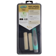 AXUS 100% WOOL MINI ROLLER KIT (2 X ROLLERS, TRAY & FRAME),