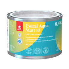 TIKKURILA EVERAL AQUA MATT 10 COLOURS 500ML