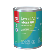 TIKKURILA EVERAL AQUA GLOSS 80 WHITE 1 LTR.