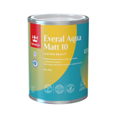 TIKKURILA EVERAL AQUA MATT 10 WHITE 1 LTR.