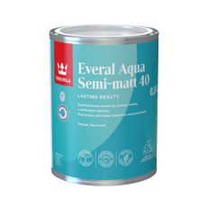TIKKURILA EVERAL AQUA SEMI MATT 40 WHITE 1 LTR.