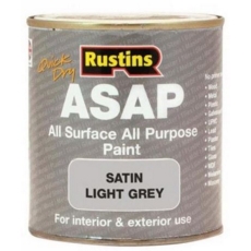 RUSTINS ASAP SATIN LIGHT GREY 250MLS