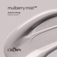 CROWN MATT EMULSION MULBERRY MIST 2.5LITRE