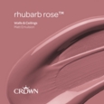 CROWN MATT EMULSION RHUBARB ROSE 40ML