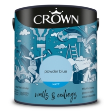 CROWN MATT EMULSION POWDER BLUE 2.5LTS