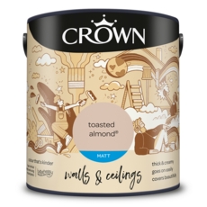 CROWN MATT EMULSION TOASTED ALMOND 2.5LITRE