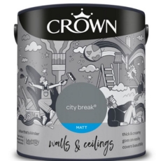 CROWN MATT EMULSION CITY BREAK 2.5LITRE