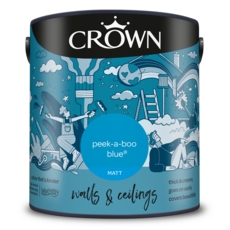 CROWN MATT EMULSION PEEKABOO BLUE 2.5LITRE