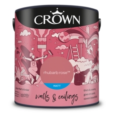 CROWN MATT EMULSION RHUBARB ROSE 2.5LITRE