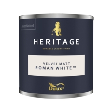 DULUX TRADE HERITAGE TESTER ROMAN WHITE 125ML