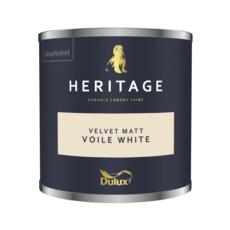 DULUX TRADE HERITAGE TESTER VOILE WHITE 125ML