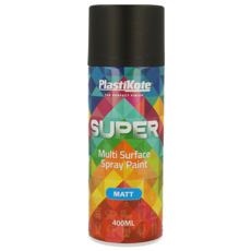 PLASTI-KOTE SUPER ALL PURPOSE MATT BLACK (3101/1102) 400MLS