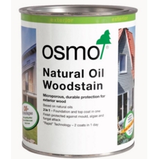 OSMO NATURAL OIL WOODSTAIN (SATIN) 907 QUARTZ GREY 750ML