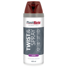 PLASTI-KOTE TWIST &SPRAY SATIN WINE RED 22105 RAL3005 400ML