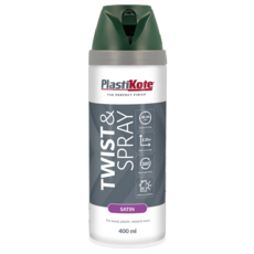 PLASTI-KOTE TWIST & SPRAY SATIN HUNTER GREEN 22112 400ML
