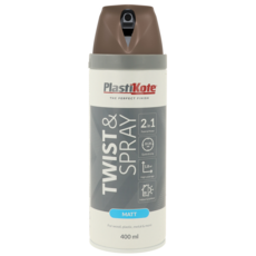 PLASTI-KOTE TWIST &SPRAY SATIN CHOCOLATE BROWN 22113 400ML
