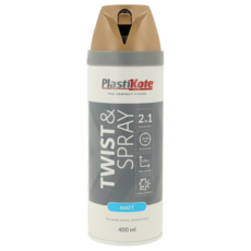 PLASTI-KOTE TWIST & SPRAY SATIN GREY BEIGE 22114 400ML