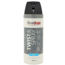 PLASTI-KOTE TWIST & SPRAY MATT BLACK 23101 RAL 9005 400ML