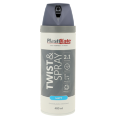 PLASTI-KOTE TWIST & SPRAY MATT GREY 23102 400ML