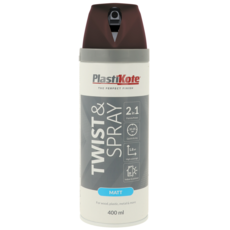 PLASTI-KOTE TWIST & SPRAY MATT CHOCOLATE 23106 400ML