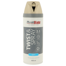 PLASTI-KOTE TWIST & SPRAY MATT FRENCH GREY 400MLS