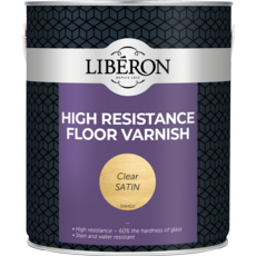LIBERON HIGH RESISTANCE FLOOR VARNISH CLEAR SATIN 2.5LT
