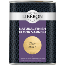 LIBERON NATURAL FINISH FLOOR VARNISH CLEAR MATT LITRE
