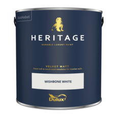 DULUX TRADE HERITAGE MATT WISHBONE WHITE 2.5L
